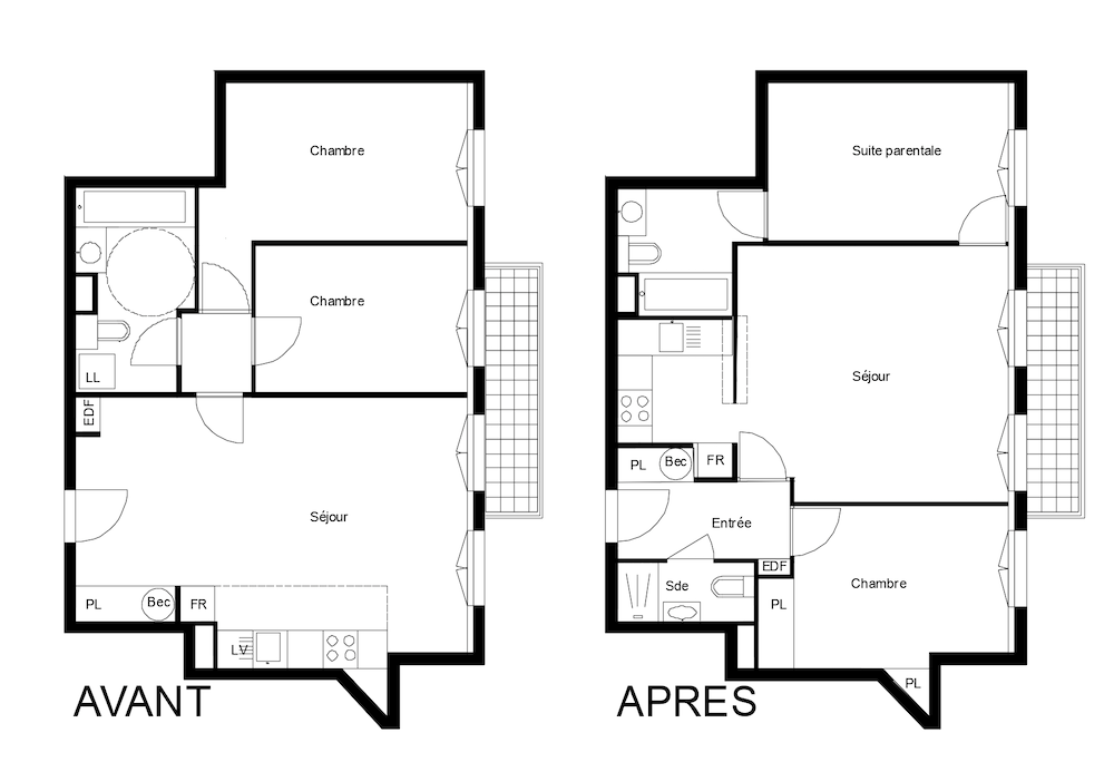 Rueil – Optimising a 2-bed off-plan property